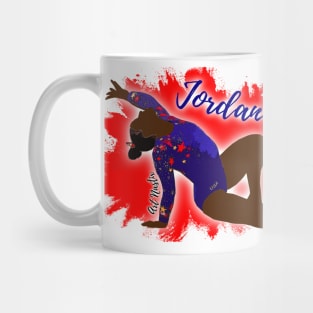 Jordan Chiles Silhouette Art Mug